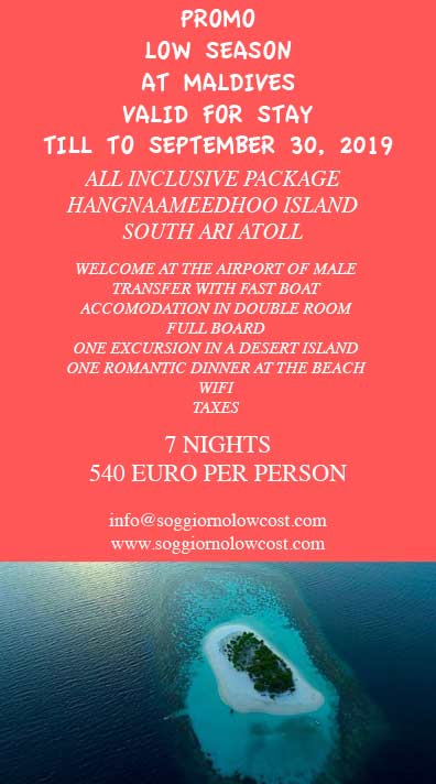 promo-Maldives-soggiorno-low-cost-hangnaameedhoo-summer-2019-south-ari-atoll