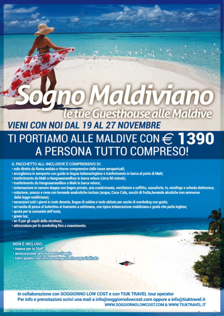 Locandina-soggiorno-low-cost-tiuk-travel-maldive-novembre-2019-volo-diretto-soggiorno-all-inclusive